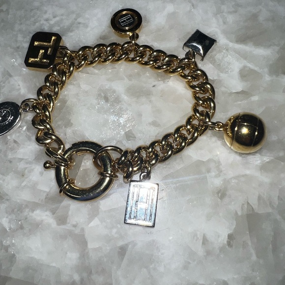 Gold Tommy Hilfiger Charm Bracelet - Picture 4 of 4